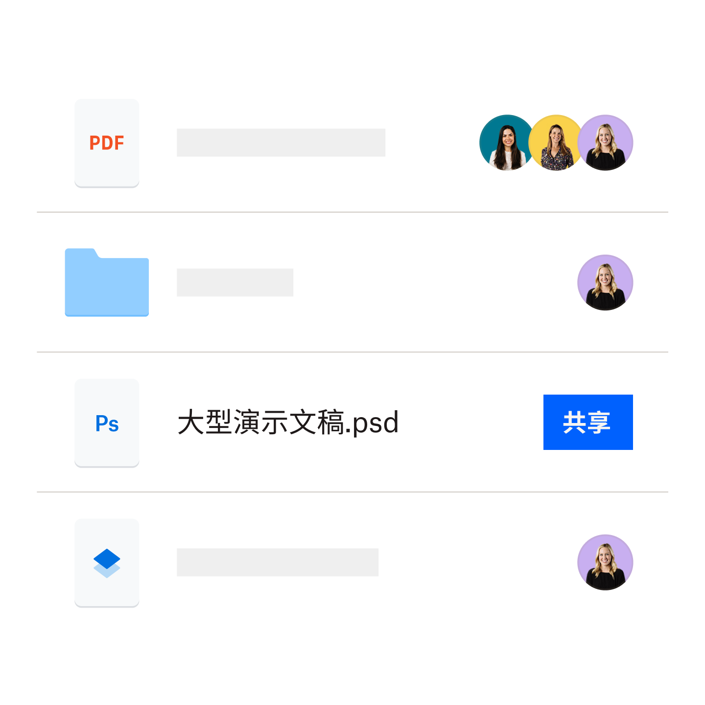 存储在 Dropbox 文件夹中的大文件