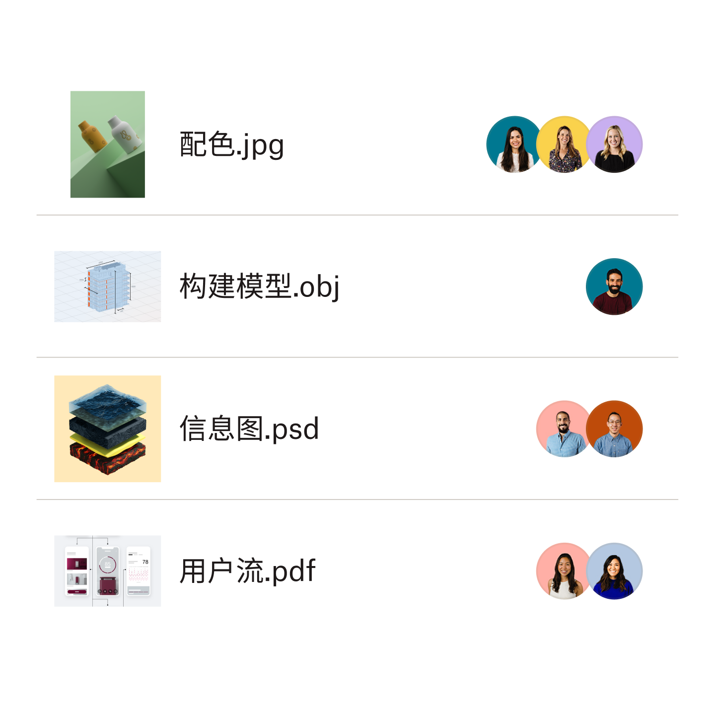  预览不同的文件类型